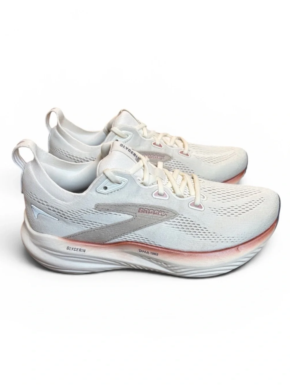 Brooks Glycerin 22 Running Shoes Women's 9.5 Coconut/Chateau/Rose
